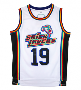 Aaliyah #19 Bricklayers 1996 MTV Rock N Jock Basketball Stitched Jersey WHITE S-3XL - Image 3