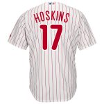 MLB Men's Philadelphia Phillies Rhys Hoskins Baseball White Cool Base Player Jersey - Image 3