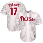MLB Men's Philadelphia Phillies Rhys Hoskins Baseball White Cool Base Player Jersey